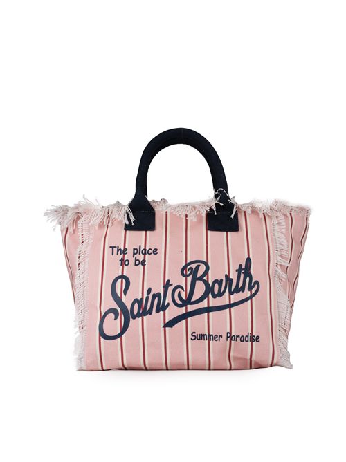 Borsa Vanity Stripes in canvas Mc2 Saint Barth | VANITY ACC01259H TINY V STRIPES 2145